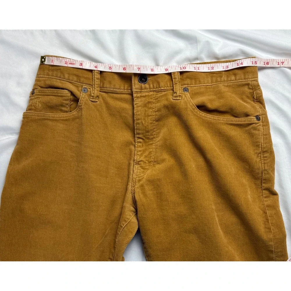 Todd Snyder Mens Slim Fit Corduroy Pants Tobacco Brown 30x32